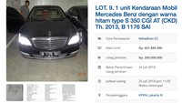 Lelang dibuka dengan harga Rp 601,885 juta. Kalau mau ikut siapkan dulu uang jaminan Rp 200 juta. Foto: Kementerian Keuangan