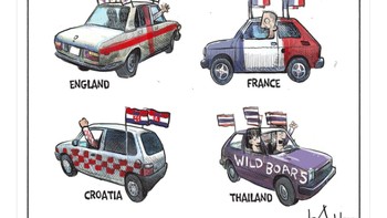 Para pemenang di jagat sepakbola bukan hanya Inggris atau Prancis yang masuk semifinal Piala Dunia, melainkan Wild Boars juga dari Thailand. Foto: istimewa