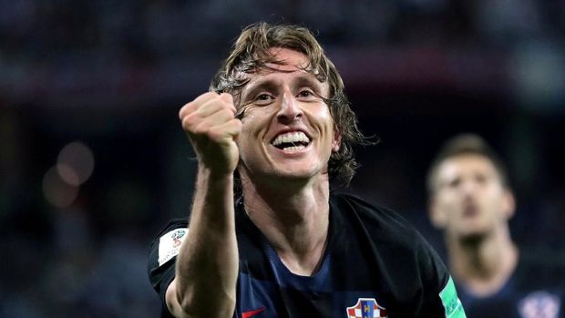 Metronom timnas Kroasia Luka Modric.