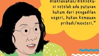 Jawaban Susi atas permintaan penyetopan penghentian penenggelaman kapal. Foto: Luthfy Syahban