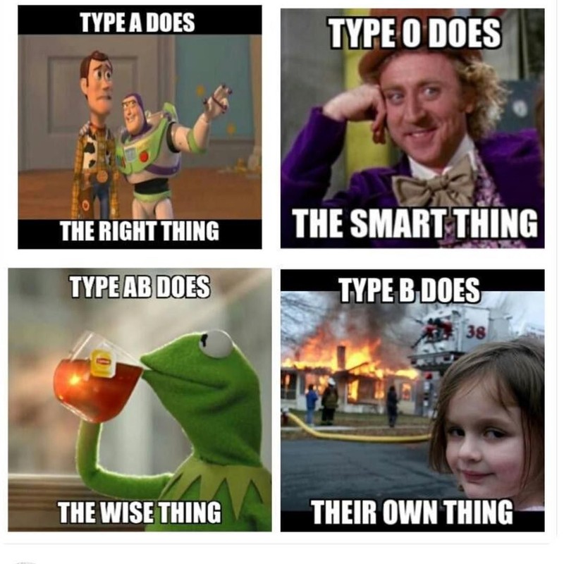 Instagram/bloodtypepersonality