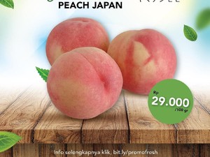 Peach Yamanashi, Buah Primadona Asal Jepang Kini Tersedia di Sini