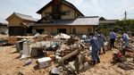 Sampah di Jepang Menggunung Pasca Diterjang Banjir