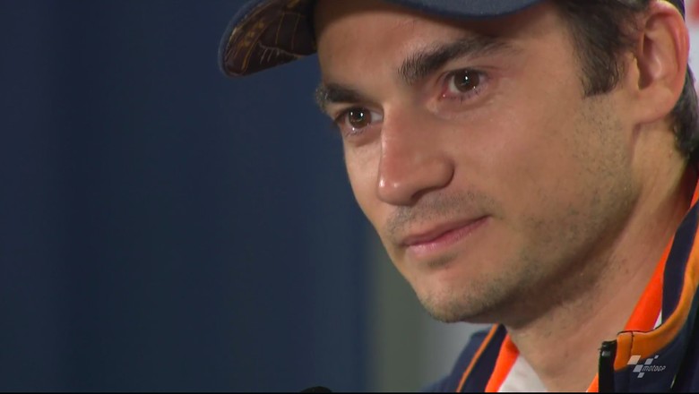 Pedrosa saat umumkan keputusannya untuk pensiun dari MotoGP. Foto: Screenshot Video Motogp.com Pedrosa saat umumkan keputusannya untuk pensiun dari MotoGP. Foto: Screenshot Video Motogp.com