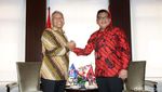 Bahas Politik, Wakil Ketua Wanbin Demokrat Sambangi Kantor PDIP