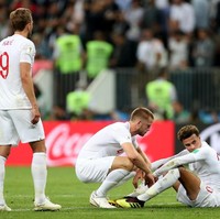 Dele Alli termasuk dalam barisan timnas Inggris yang patah hati usai timnya gagal melaju ke final Piala Dunia 2018. Dalam perhelatan Piala Dunia 2018, Dele mencetak satu gol. Foto: Getty Images