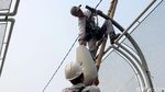 Sudin Perindustrian dan Energi Perbaharui Lampu JPO Gatot Subroto