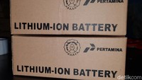 Dengan baterai ini kendaraan bermotor listrik roda dua mampu menempuh jarak 80-100 kilometer hanya dengan biaya Rp 5.000. Foto: Pertamina