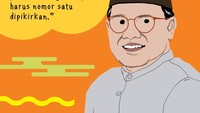 Ketum PKB Muhaimin Iskandar atau yang akrab disapa Cak Imin saat mempersoalkan kebijakan Susi soal larangan penggunaan cantrang. Foto: Luthfy Syahban