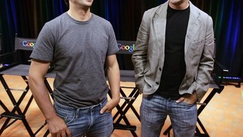Sergey Brin dan Larry Page sekarang, menjadi duet powerful di dunia teknologi seiring Google meraksasa. Foto: istimewa  