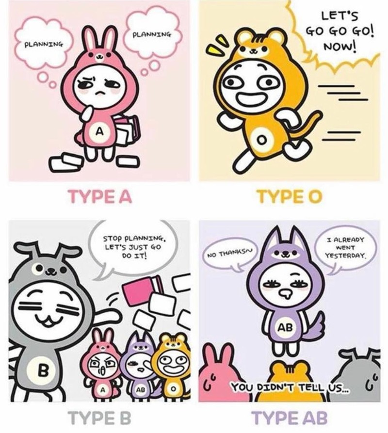 Instagram/bloodtypepersonality
