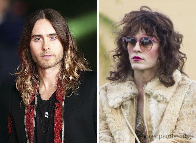 Tak hanya harus berdandan seperti wanita, Jared Leto harus menguruskan badan ketika memerankan Rayon dalam Dallas Buyers Club. Foto: Boredpanda