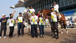 Gaya Sandi dan Mentan Berkuda Tinjau Venue Equestrian
