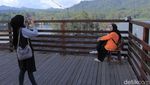 Foto: Kapal Raksasa Terdampar di Situ Patenggang