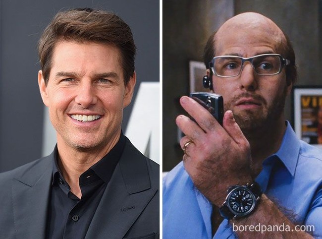 Botak dan berhidung besar di film Tropic Thunder, Anda tak akan mengenali jika ia adalah Tom Cruise. Foto: Boredpanda