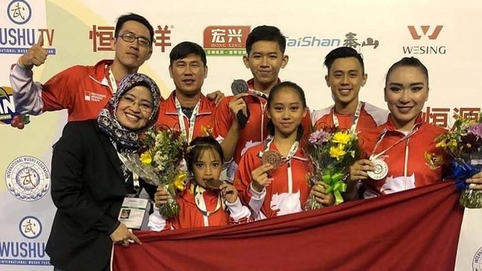 TIm junior Wushu dalam kejuaraan dunia wushu junior di Brasil. (Foto: dok. Kemenperin) TIm junior Wushu dalam kejuaraan dunia wushu junior di Brasil. (Foto: dok. Kemenperin)