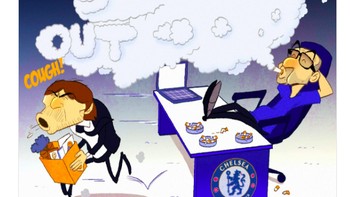 Maurizo Sarri mengisi kursi yang ditinggalkan Conte. Foto: istimewa