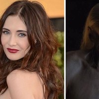 Wajah jadi Carice van Houten jadi seram ketika bertransformasi sebagai Melisandre di serial Game of Thrones. Foto: Boredpanda