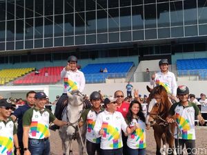 Mirip Joki, Sandi dan Mentan Jajal Kuda Asian Games