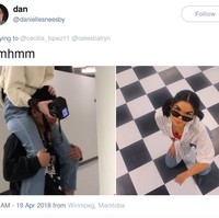 Demi gambar yang banyak dapat like, kadang perjuangan seperti ini dibutuhkan. (Foto: Twitter)