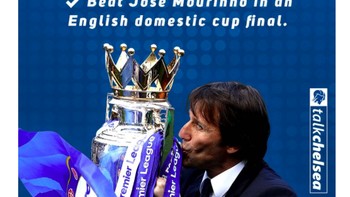 Sedikit gambaran mengenai apa yang sudah diraih Conte di Chelsea. Foto: istimewa