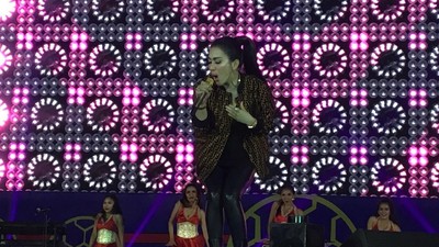 Syahrini Bikin Cetar Konser Piala Dunia 2018
