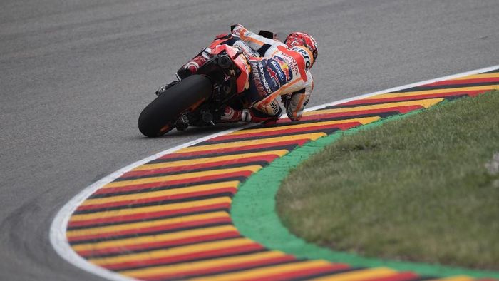 Marc Marquez berpeluang memenangi balapan MotoGP Jerman di Sirkuit Sachsenring, Minggu (15/7/2018). (Foto: Mirco Lazzari gp/Getty Images) Marc Marquez berpeluang memenangi balapan MotoGP Jerman di Sirkuit Sachsenring, Minggu (15/7/2018). (Foto: Mirco Lazzari gp/Getty Images)