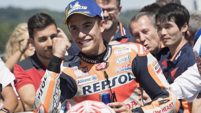 Marc Marquez bersyukur Ducati telat panas. (Foto: Mirco Lazzari gp/Getty Images) Marc Marquez bersyukur Ducati telat panas. (Foto: Mirco Lazzari gp/Getty Images)