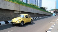 Rute yang diambil adalah berkeliling Jakarta mulai dari kawasan Tendean, Mampang, TB Simatupang, Lebak Bulus, Jl.Raya Bogor, Puspitek, Cisauk, BSD Raya Barat, The Breeze BSD, hingga nantinya berakhir di Lapangan Sunburst. Foto: Dina Rayanti