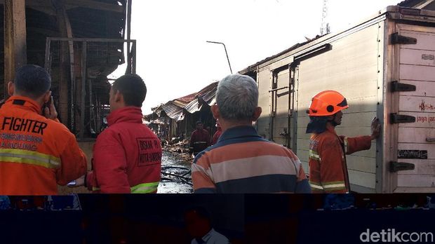 Begini Kondisi Ratusan Kios di Pasar Gedebage yang Terbakar