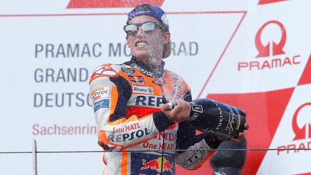 Marc Marquez berhasil memimpin klasemen MotoGP 2018.