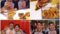 Di SMASH, Rangga memang paling dekat dengan Rafael. Buktinya Rangga dan Rafael hobi makan kepiting bareng, dengan kentag goreng dan onion rings yang renyah. Foto: Instagram @rafaell_16