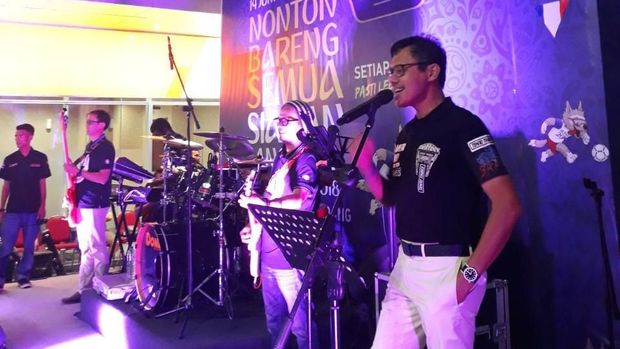 Kemeriahan Nobar Piala Dunia di Transmart Padang