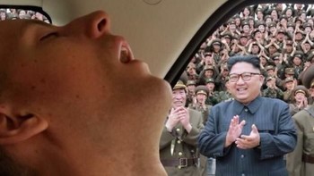 Mendapat tepukan meriah dari Presiden Korea Utara. Foto: facebook.com/groups/ITGod/