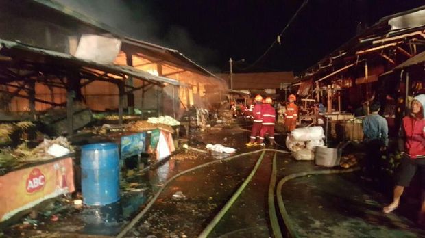 170 Kios di Pasar Gedebage Bandung Ludes Terbakar