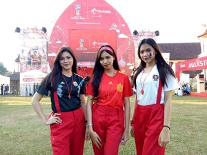 Nobar Piala Dunia di Makassar, 3 Gadis Cantik Ini Unggulkan Kroasia