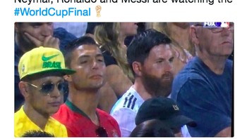 Neymar, Ronaldo dan Messi juga dibuat tegang. Foto: istimewa