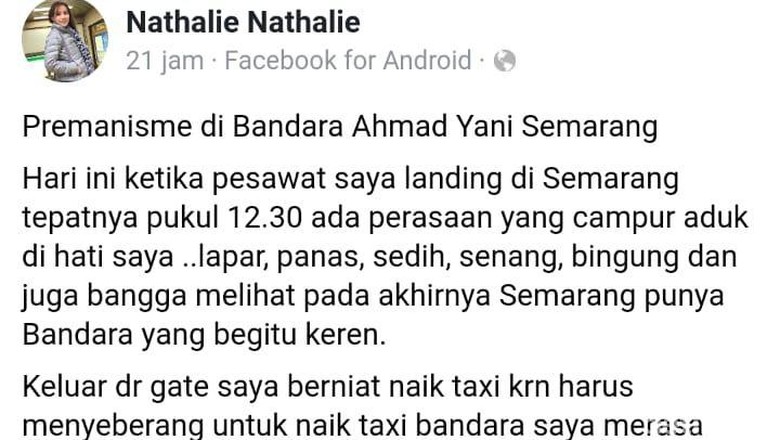 Penumpang Tuding Aksi Premanisme, Ini Penjelasan Bandara A Yani Penumpang Tuding Aksi Premanisme, Ini Penjelasan Bandara A Yani