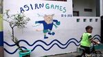 Warna-warni Kampung Mural Asian Games di Pusat Kota Jakarta