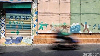 Warna-warni Kampung Mural Asian Games di Pusat Kota Jakarta