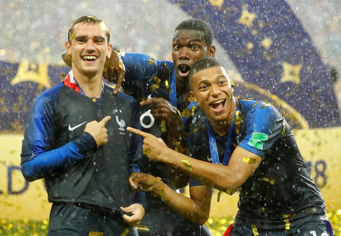 Timnas Prancis juara Piala Dunia 2018. Foto: Reuters Timnas Prancis juara Piala Dunia 2018. Foto: Reuters