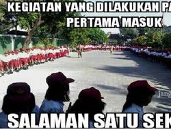 Sambutan Meme Lucu di Hari Pertama Sekolah