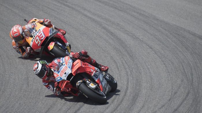 Marc Marquez sebenarnya mengharapkan duel yang lebih sengit dengan dua pebalap Ducati di MotoGP Jerman (Foto: Mirco Lazzari gp/Getty Images) Marc Marquez sebenarnya mengharapkan duel yang lebih sengit dengan dua pebalap Ducati di MotoGP Jerman (Foto: Mirco Lazzari gp/Getty Images)