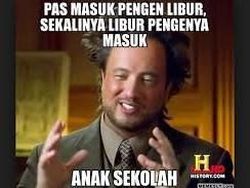 Kumpulan Meme Lucu Hari Pertama Sekolah