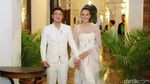 Wajah Happy Dimas Anggara dan Nadine Chandrawinata