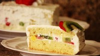 Saeng cream cake jadi kue kebanggaan masyarakat Korea. Bagi pecinta makanan manis, kue ini sangat cocok karena rasanya sangat manis. Beberapa orang menyebut kue ini fresh cream cake.  Foto: Istimewa