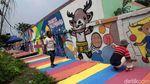 Mural Asian Games di Depan Wisma Atlet