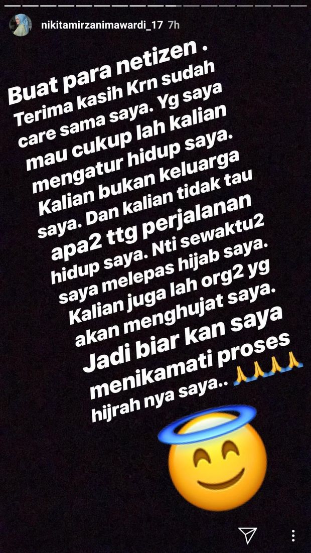 Wahai Netizen... Dengerin Nih Pesan dari Nikita Mirzani