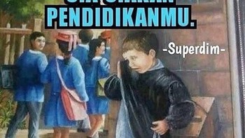 Betul, harus bersyukur masih bisa merasakan pendidikan di sekolah. (Foto: internet)