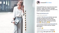 Rina Nose juga mendapatkan hal tak mengenakan soal penampilannya yang dikomentari oleh netizen. Dok. Instagram/rinanose16